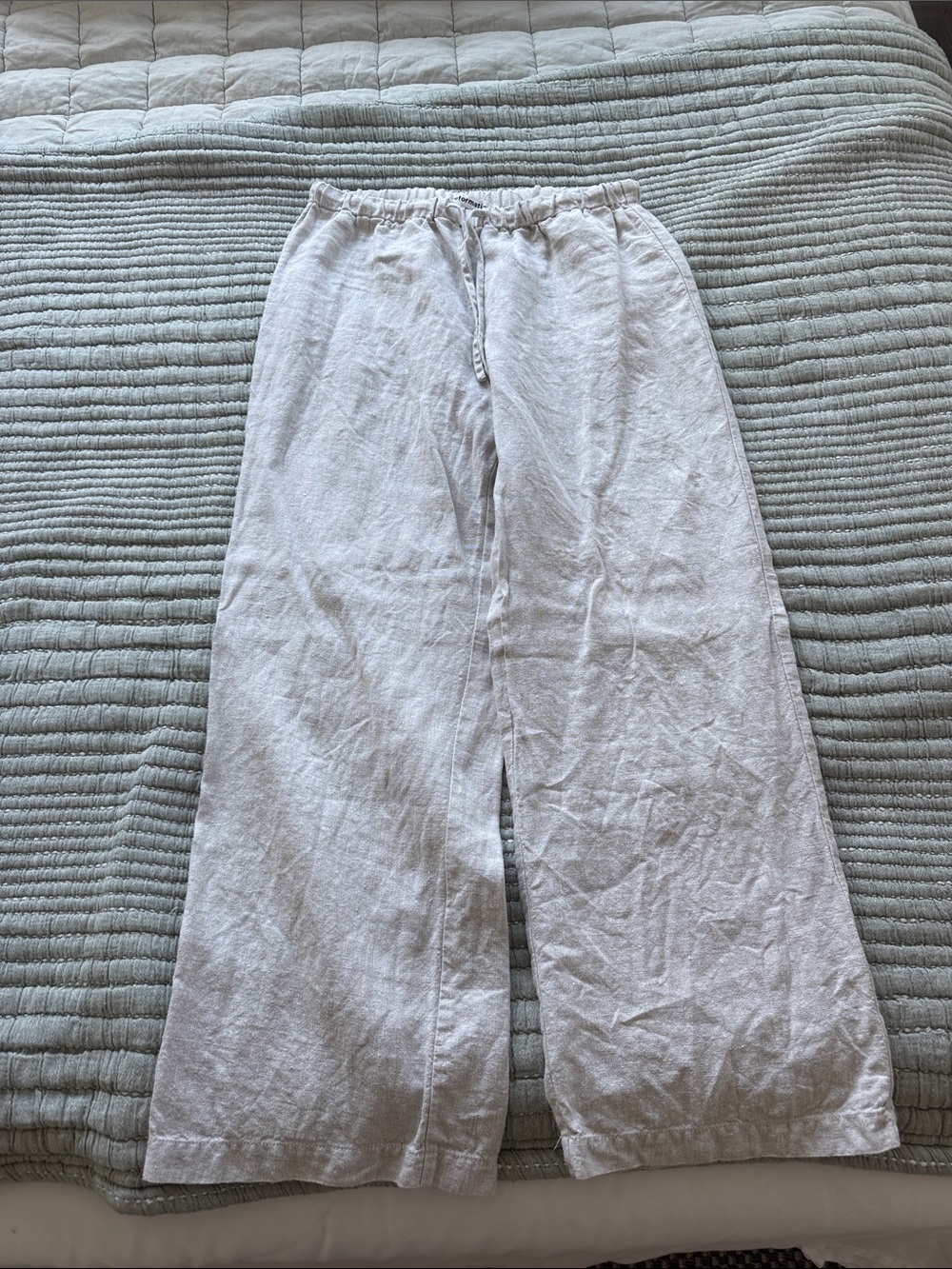 Reformation Wide-Leg 100% Linen Pants